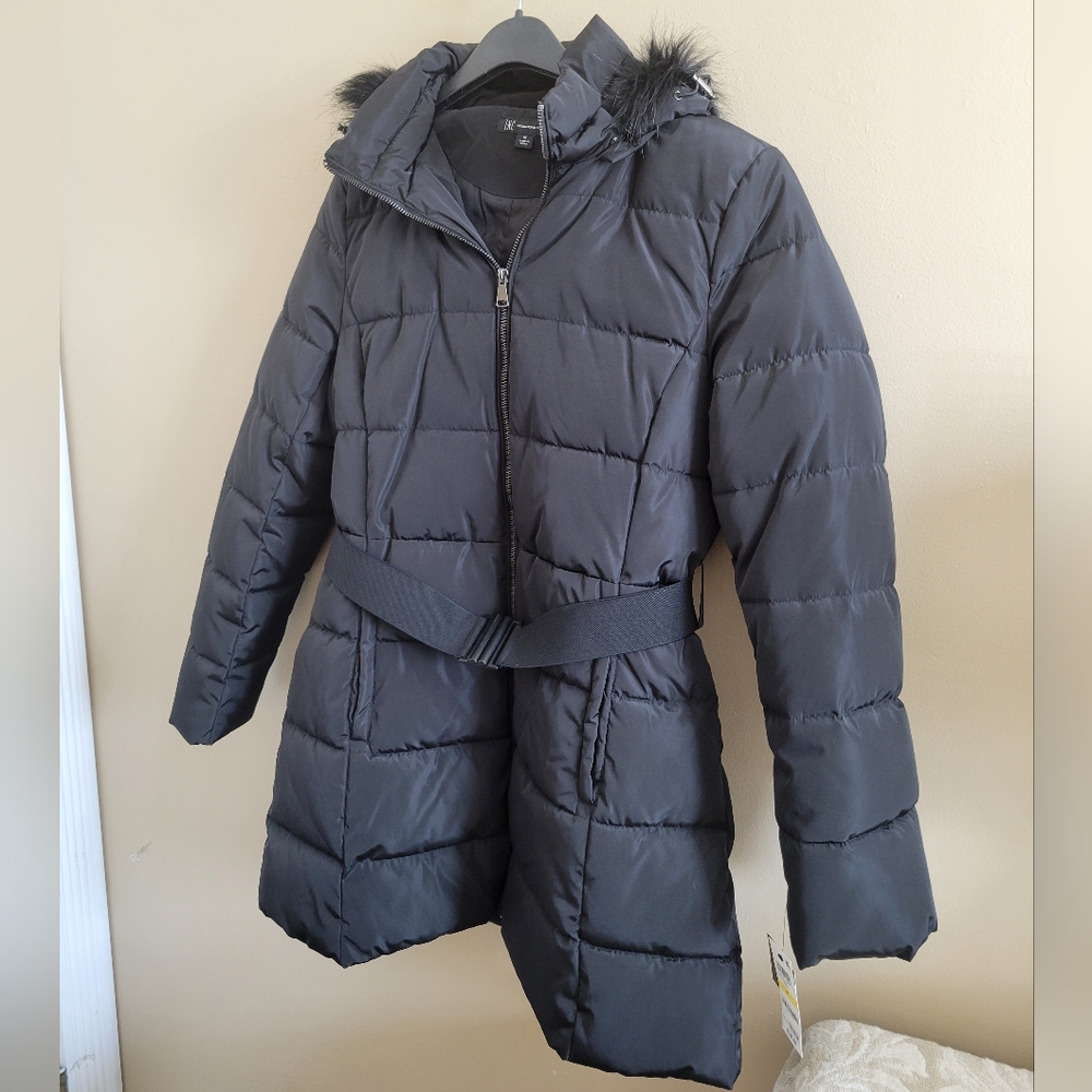 INC International Concepts | NEW Black Puffer Jacket Medium - Picture 5 of 9